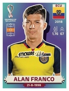 Sticker Alan Franco - FIFA World Cup Qatar 2022. US Edition - Panini