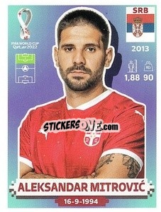 Sticker Aleksandar Mitrović - FIFA World Cup Qatar 2022. US Edition - Panini