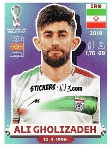 Cromo Ali Gholizadeh - FIFA World Cup Qatar 2022. US Edition - Panini