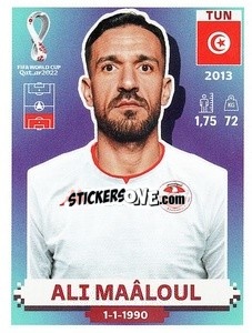 Figurina Ali Maâloul - FIFA World Cup Qatar 2022. US Edition - Panini