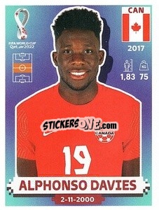 Sticker Alphonso Davies - FIFA World Cup Qatar 2022. US Edition - Panini