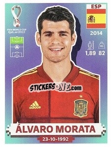 Figurina Álvaro Morata - FIFA World Cup Qatar 2022. US Edition - Panini