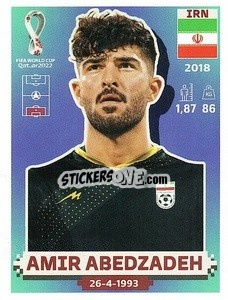 Sticker Amir Abedzadeh - FIFA World Cup Qatar 2022. US Edition - Panini