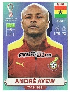 Sticker André Ayew - FIFA World Cup Qatar 2022. US Edition - Panini