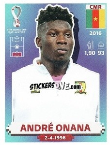 Sticker André Onana - FIFA World Cup Qatar 2022. US Edition - Panini
