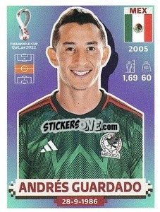 Sticker Andrés Guardado - FIFA World Cup Qatar 2022. US Edition - Panini