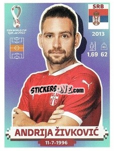 Cromo Andrija Živković - FIFA World Cup Qatar 2022. US Edition - Panini