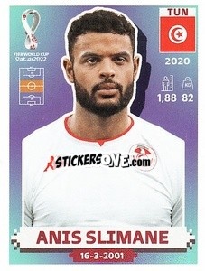 Figurina Anis Slimane - FIFA World Cup Qatar 2022. US Edition - Panini