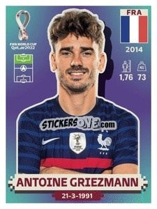 Sticker Antoine Griezmann - FIFA World Cup Qatar 2022. US Edition - Panini
