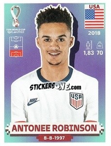 Sticker Antonee Robinson - FIFA World Cup Qatar 2022. US Edition - Panini