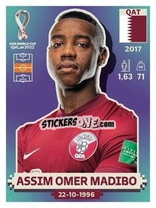 Figurina Assim Omer Madibo - FIFA World Cup Qatar 2022. US Edition - Panini