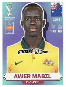 Sticker Awer Mabil - FIFA World Cup Qatar 2022. US Edition - Panini