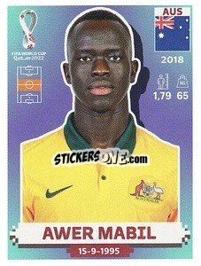 Cromo Awer Mabil - FIFA World Cup Qatar 2022. US Edition - Panini