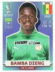 Sticker Bamba Dieng - FIFA World Cup Qatar 2022. US Edition - Panini