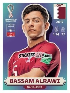 Figurina Bassam Alrawi - FIFA World Cup Qatar 2022. US Edition - Panini