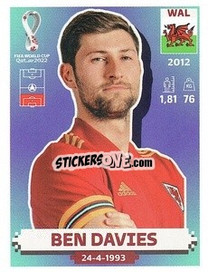 Sticker Ben Davies - FIFA World Cup Qatar 2022. US Edition - Panini