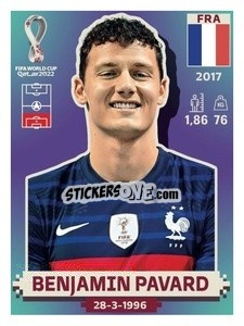 Sticker Benjamin Pavard - FIFA World Cup Qatar 2022. US Edition - Panini