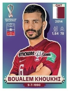 Figurina Boualem Khoukhi - FIFA World Cup Qatar 2022. US Edition - Panini