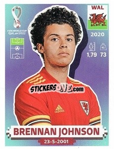 Figurina Brennan Johnson - FIFA World Cup Qatar 2022. US Edition - Panini