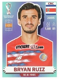 Sticker Bryan Ruiz - FIFA World Cup Qatar 2022. US Edition - Panini