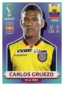 Sticker Carlos Gruezo - FIFA World Cup Qatar 2022. US Edition - Panini
