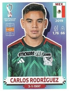 Figurina Carlos Rodríguez - FIFA World Cup Qatar 2022. US Edition - Panini