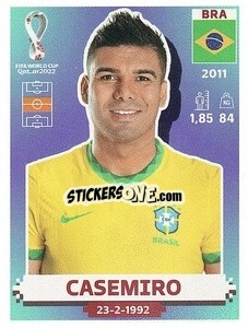 Sticker Casemiro - FIFA World Cup Qatar 2022. US Edition - Panini