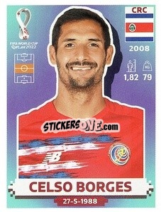 Figurina Celso Borges - FIFA World Cup Qatar 2022. US Edition - Panini