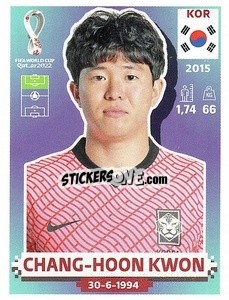 Figurina Chang-hoon Kwon - FIFA World Cup Qatar 2022. US Edition - Panini