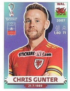 Sticker Chris Gunter - FIFA World Cup Qatar 2022. US Edition - Panini