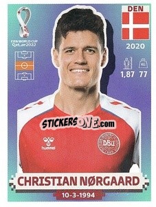 Sticker Christian Nørgaard - FIFA World Cup Qatar 2022. US Edition - Panini
