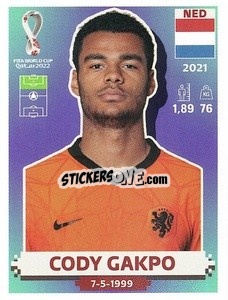 Sticker Cody Gakpo - FIFA World Cup Qatar 2022. US Edition - Panini