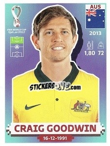Sticker Craig Goodwin - FIFA World Cup Qatar 2022. US Edition - Panini