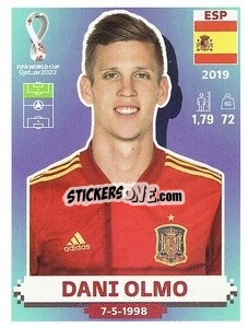 Figurina Dani Olmo - FIFA World Cup Qatar 2022. US Edition - Panini