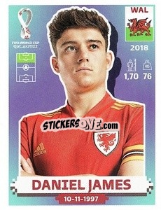 Sticker Daniel James - FIFA World Cup Qatar 2022. US Edition - Panini