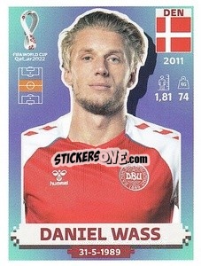 Sticker Daniel Wass - FIFA World Cup Qatar 2022. US Edition - Panini