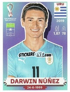 Sticker Darwin Núñez - FIFA World Cup Qatar 2022. US Edition - Panini