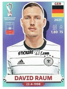 Sticker David Raum - FIFA World Cup Qatar 2022. US Edition - Panini