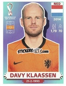 Sticker Davy Klaassen - FIFA World Cup Qatar 2022. US Edition - Panini