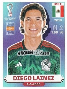 Cromo Diego Lainez - FIFA World Cup Qatar 2022. US Edition - Panini