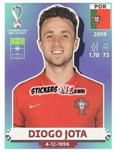 Figurina Diogo Jota - FIFA World Cup Qatar 2022. US Edition - Panini