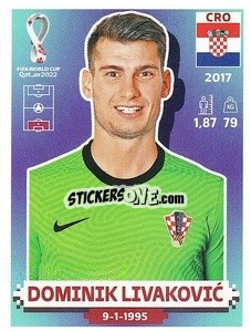 Cromo Dominik Livaković - FIFA World Cup Qatar 2022. US Edition - Panini