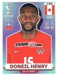 Sticker Doneil Henry - FIFA World Cup Qatar 2022. US Edition - Panini