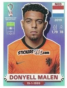 Sticker Donyell Malen - FIFA World Cup Qatar 2022. US Edition - Panini
