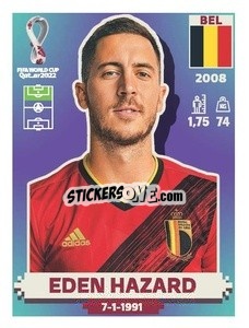 Sticker Eden Hazard - FIFA World Cup Qatar 2022. US Edition - Panini