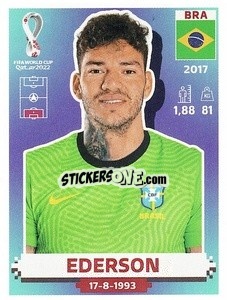 Sticker Ederson - FIFA World Cup Qatar 2022. US Edition - Panini