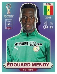 Figurina Édouard Mendy - FIFA World Cup Qatar 2022. US Edition - Panini