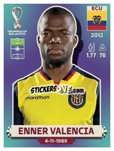 Sticker Enner Valencia - FIFA World Cup Qatar 2022. US Edition - Panini
