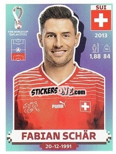 Sticker Fabian Schär - FIFA World Cup Qatar 2022. US Edition - Panini