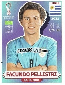 Sticker Facundo Pellistri - FIFA World Cup Qatar 2022. US Edition - Panini